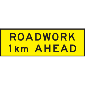 Temporary Road Works Signs