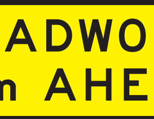 Temporary Road Work Sign